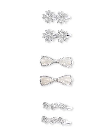 kids atelier mimi tutu Crystal Petal Hair Pin Trio