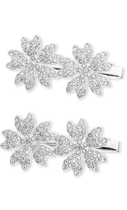 kids atelier mimi tutu Crystal Petal Hair Pin Trio