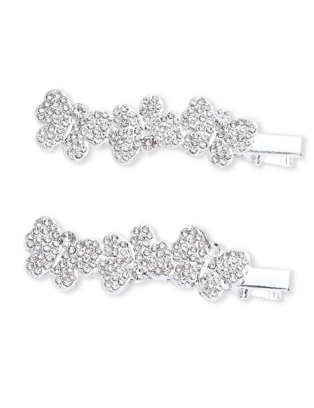 kids atelier mimi tutu Crystal Petal Hair Pin Trio