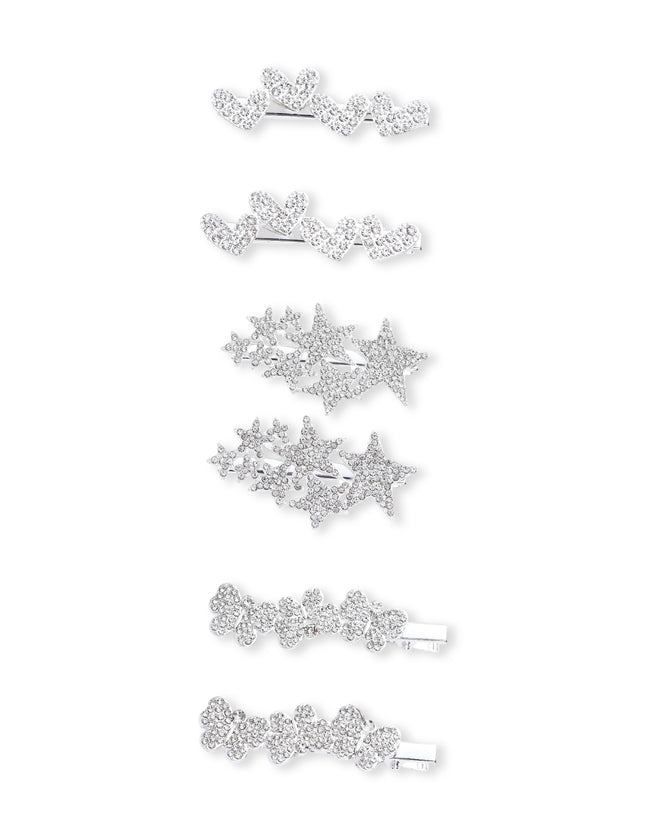 kids atelier mimi tutu Crystal Spark Hair Pin Trio