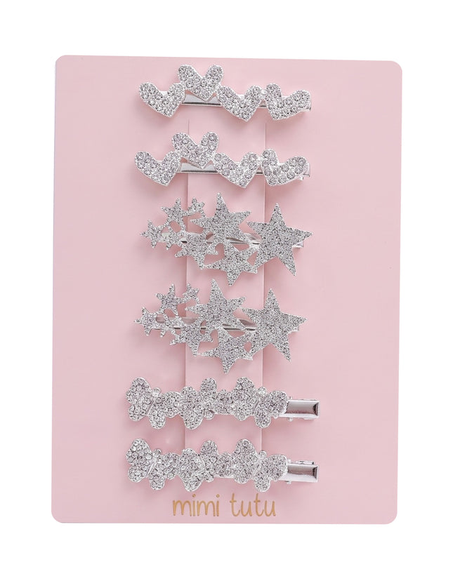 kids atelier mimi tutu Crystal Spark Hair Pin Trio