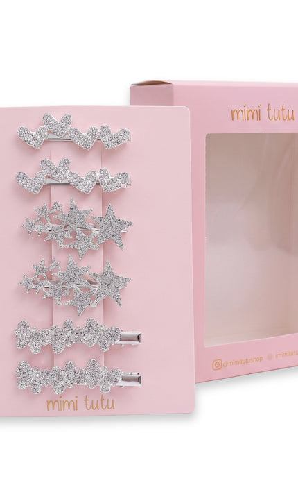 kids atelier mimi tutu Crystal Spark Hair Pin Trio