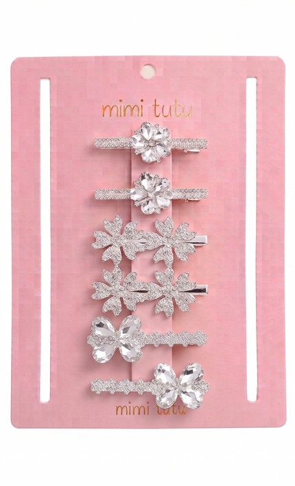kids atelier mimi tutu Crystal Glimmer Hair Pin Trio