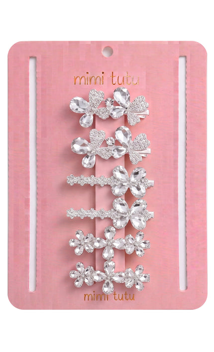 Kids atelier mimi tutu Crystal Aura Hair Pin Trio