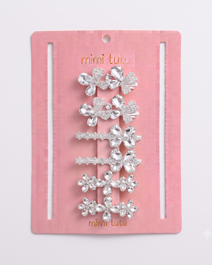 Kids atelier mimi tutu Crystal Aura Hair Pin Trio