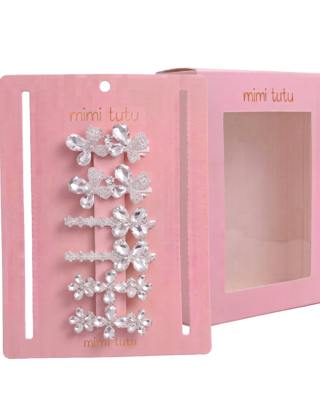 Kids atelier mimi tutu Crystal Aura Hair Pin Trio