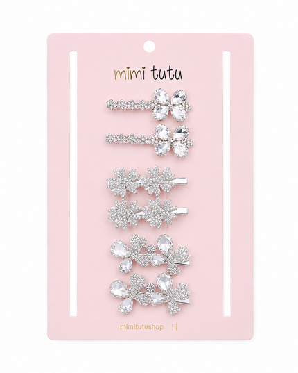 kids atelier mimi tutu Crystal Harmony Hair Pin Trio