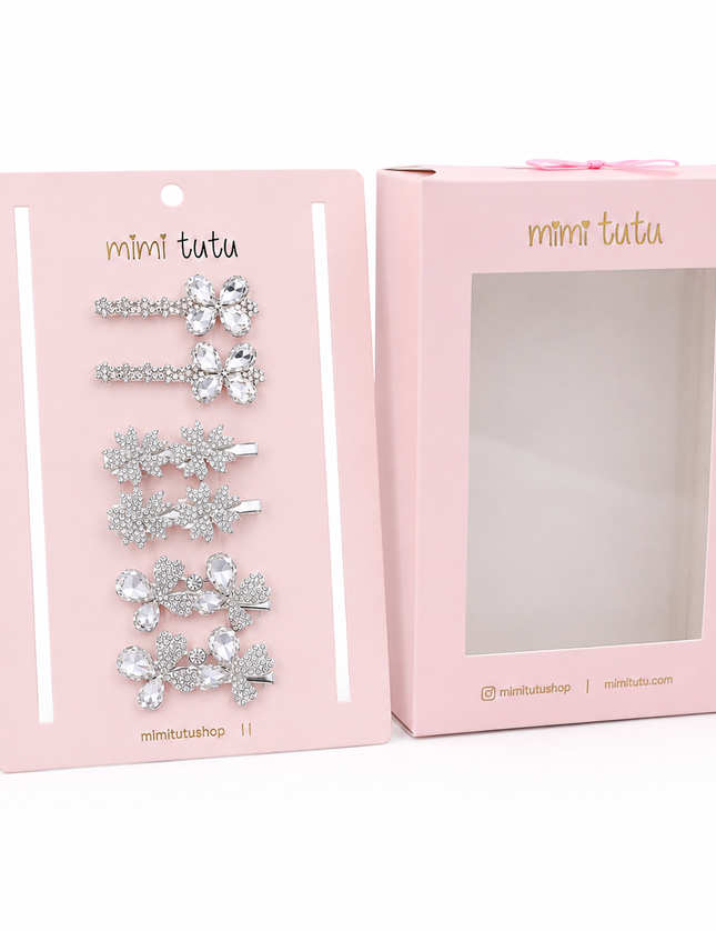 Crystal Harmony Hair Pin Trio