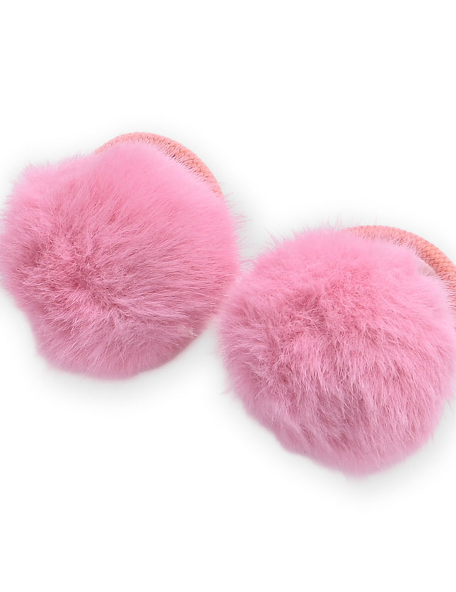 kids atelier mimi tutu Fluffy Pom-Pom Hair Tie Set