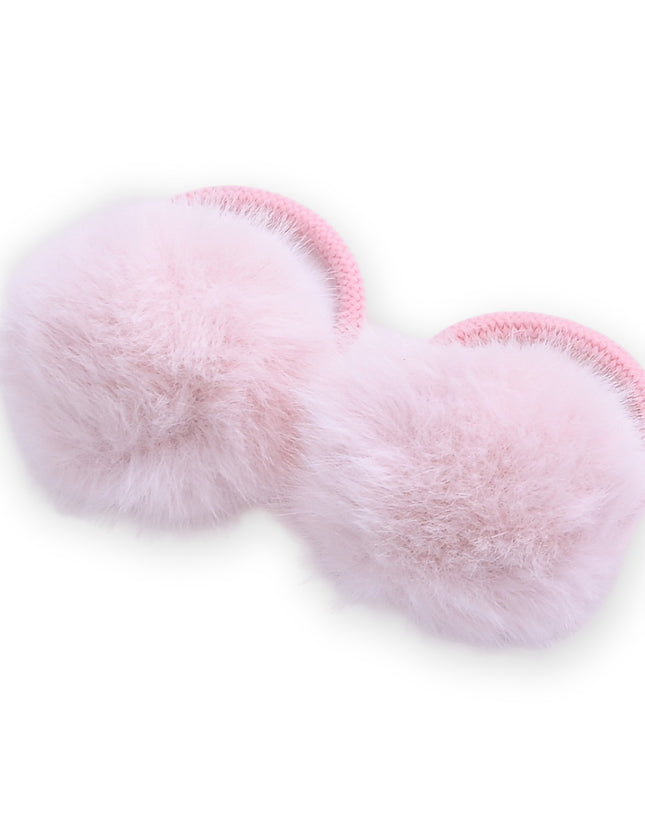 kids atelier mimi tutu Fluffy Pom-Pom Hair Tie Set