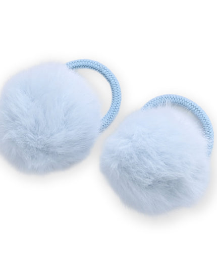kids atelier mimi tutu Fluffy Pom-Pom Hair Tie Set