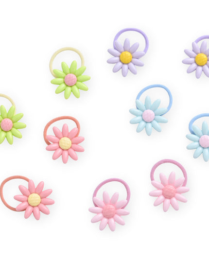 kids atelier mimi tutu Button & Flower Hair Tie Set