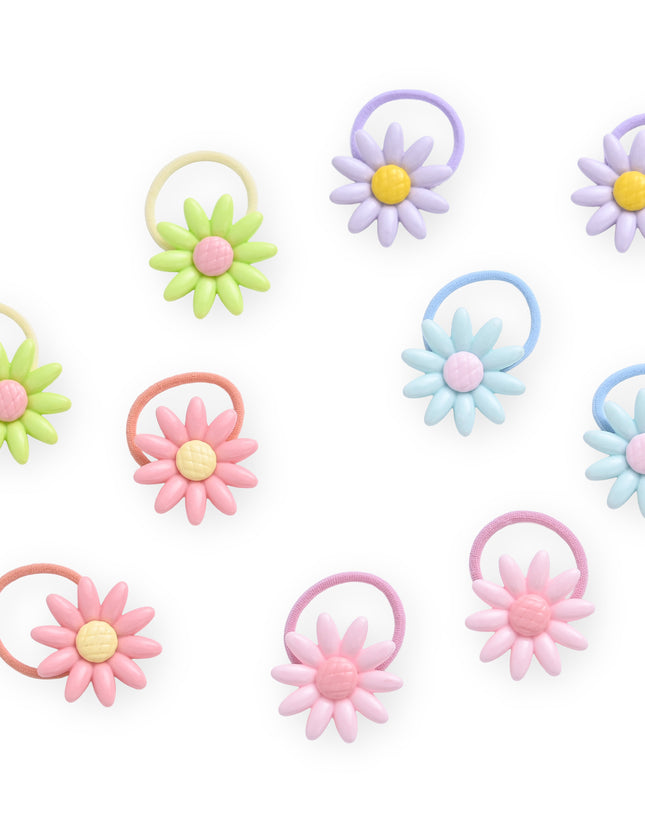 kids atelier mimi tutu Button & Flower Hair Tie Set