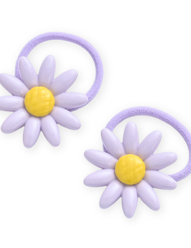 kids atelier mimi tutu Button & Flower Hair Tie Set