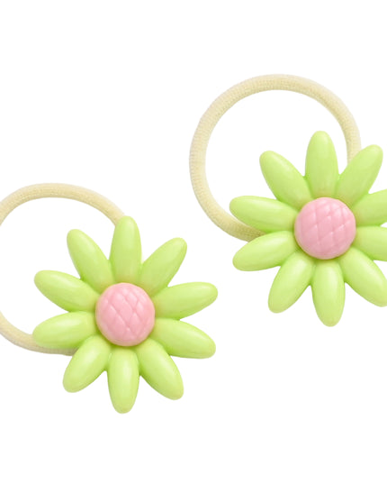 kids atelier mimi tutu Button & Flower Hair Tie Set