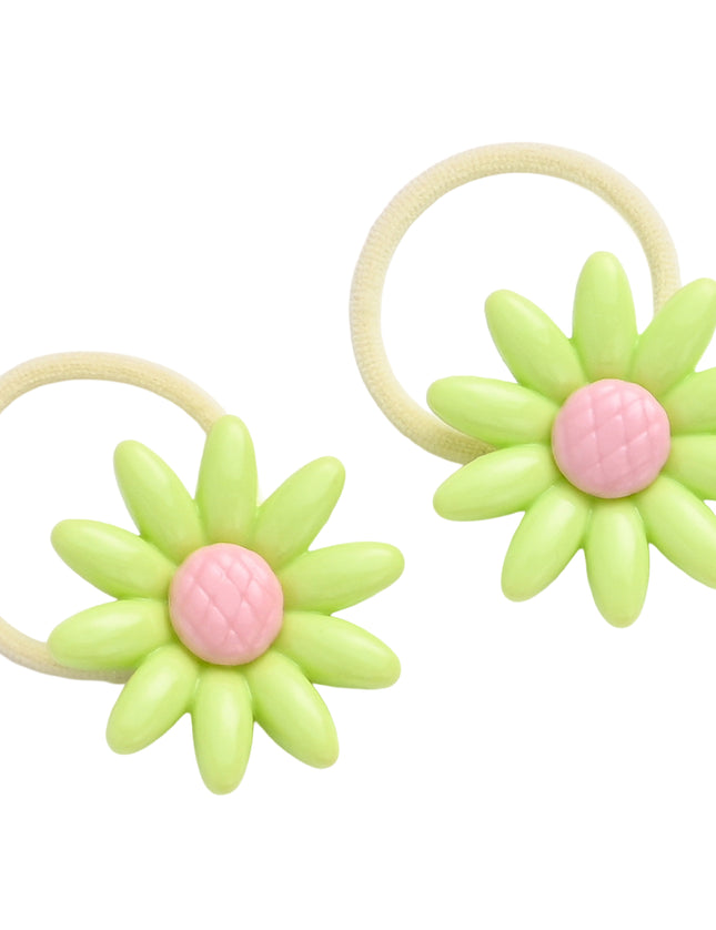 kids atelier mimi tutu Button & Flower Hair Tie Set