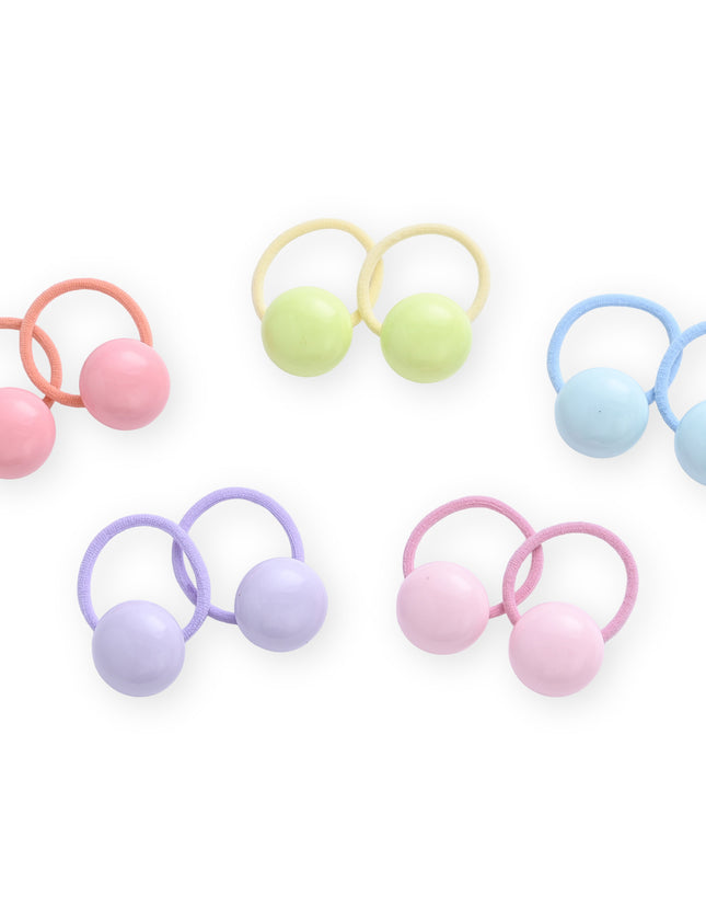 kids atelier mimi tutu Button & Flower Hair Tie Set