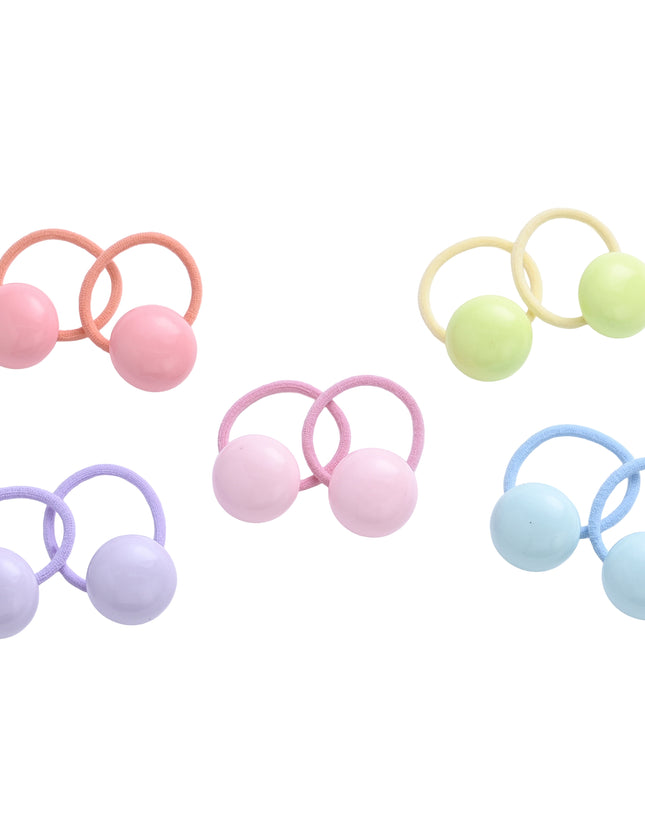 kids atelier mimi tutu Button & Flower Hair Tie Set