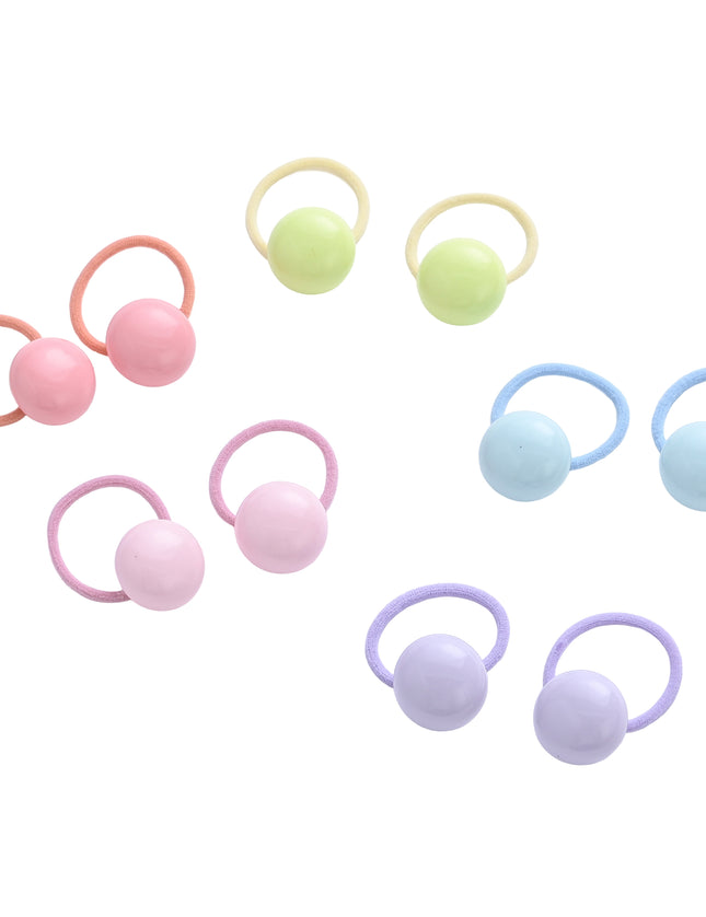 kids atelier mimi tutu Button & Flower Hair Tie Set