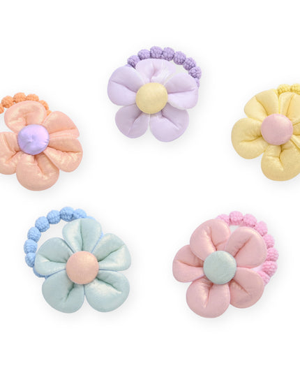 kids atelier mimi tutu Plush Flower Hair Tie Set