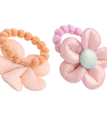 kids atelier mimi tutu Plush Flower Hair Tie Set