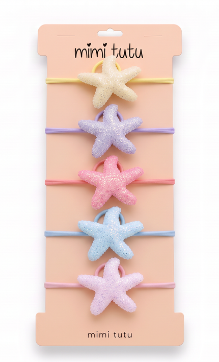 kids atelier mimi tutu Glitter Star Hair Tie Set