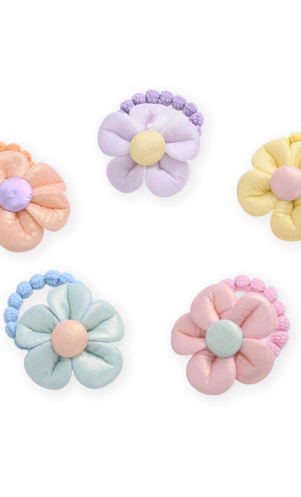 kids atelier mimi tutu Plush Flower Hair Tie Set