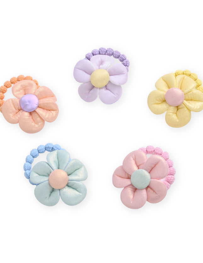 kids atelier mimi tutu Plush Flower Hair Tie Set