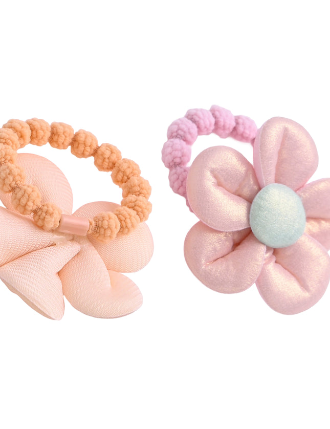 kids atelier mimi tutu Plush Flower Hair Tie Set