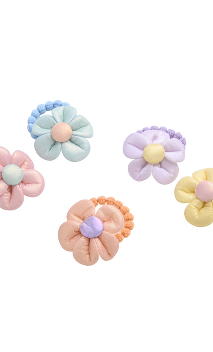 kids atelier mimi tutu Plush Flower Hair Tie Set