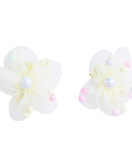 kids atelier mimi tutu Beaded Flower Hair Tie Set