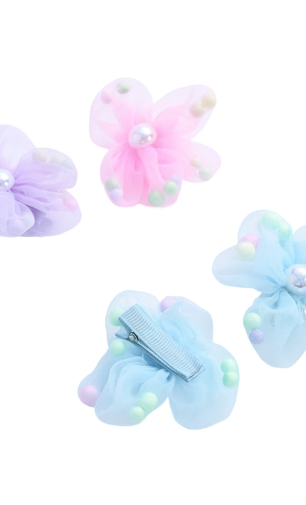 kids atelier mimi tutu Beaded Flower Hair Tie Set