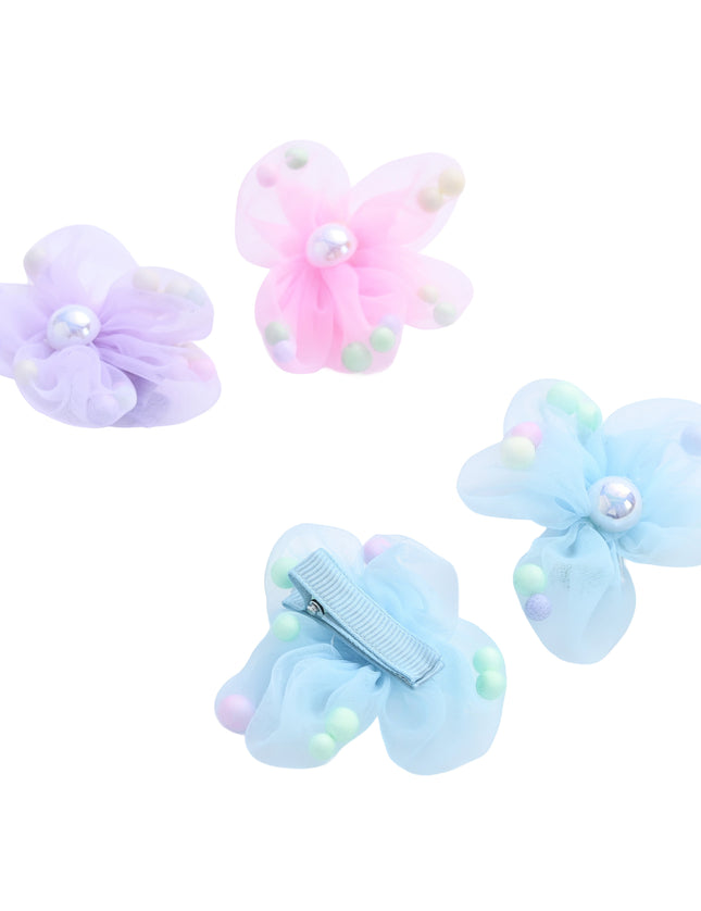kids atelier mimi tutu Beaded Flower Hair Tie Set