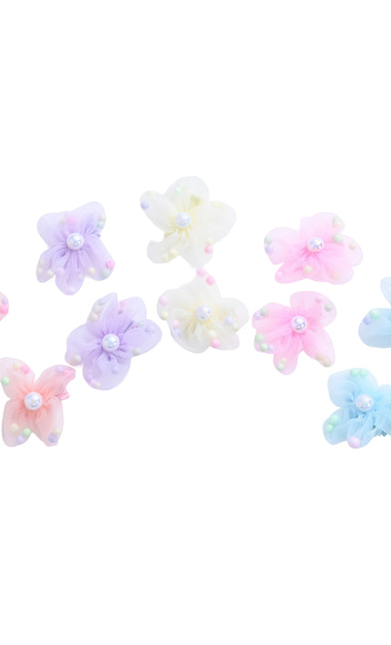 kids atelier mimi tutu Beaded Flower Hair Tie Set