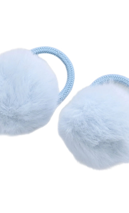 kids atelier mimi tutu Fluffy Pom-Pom Hair Tie Set