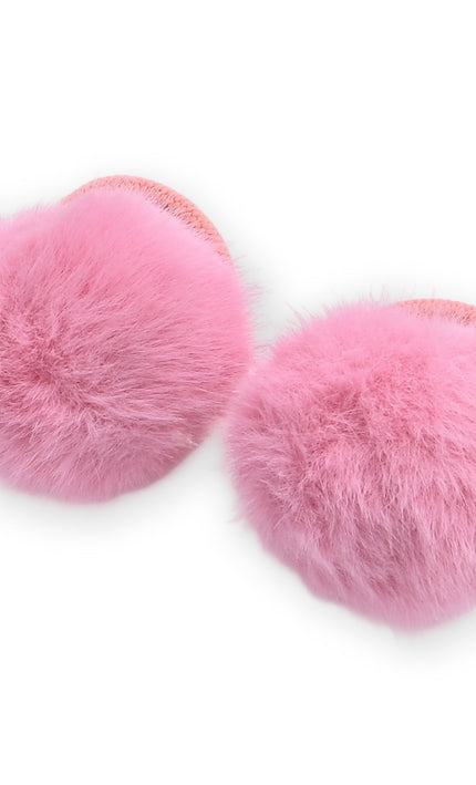 kids atelier mimi tutu Fluffy Pom-Pom Hair Tie Set