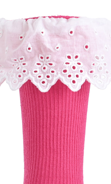 kids atelier mimi tutu White Trim Skirt Socks