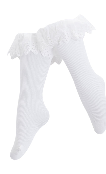 kids atelier mimi tutu White Trim Skirt Socks