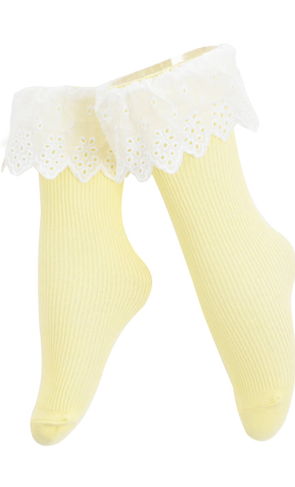 kids atelier mimi tutu White Trim Skirt Socks