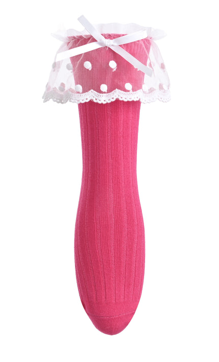 kids atelier mimi tutu Ankle Skirt Polka Bow Socks