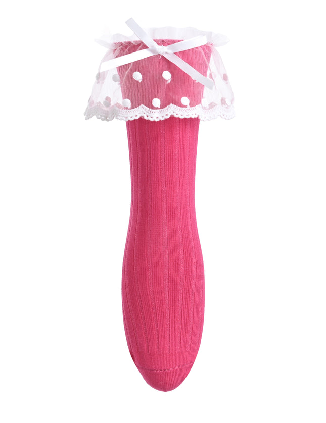 kids atelier mimi tutu Ankle Skirt Polka Bow Socks