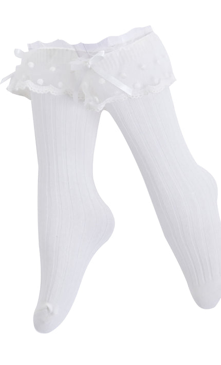 kids atelier mimi tutu Ankle Skirt Polka Bow Socks