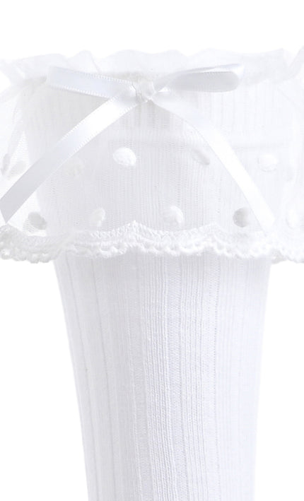kids atelier mimi tutu Ankle Skirt Polka Bow Socks