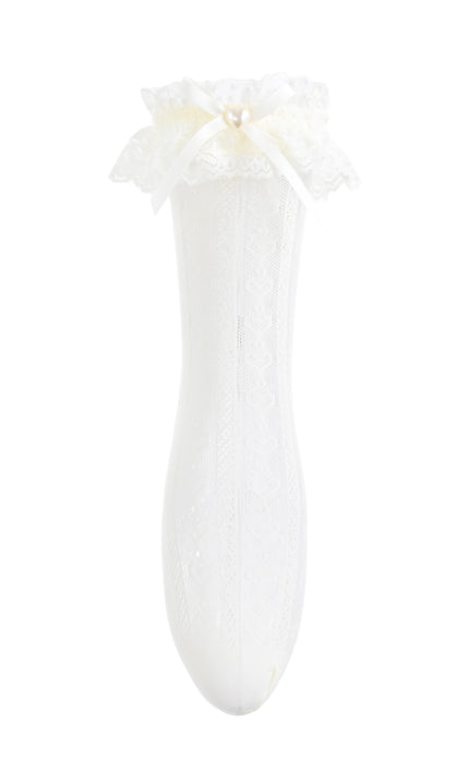 kids atelier mimi tutu Heart Lace Ribbon Socks