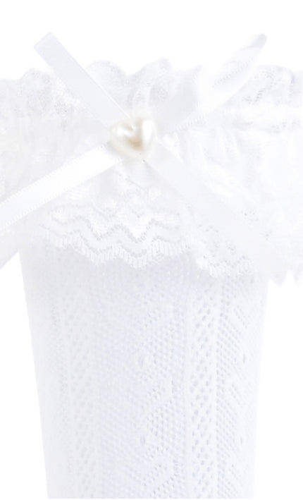 kids atelier mimi tutu Heart Lace Ribbon Socks