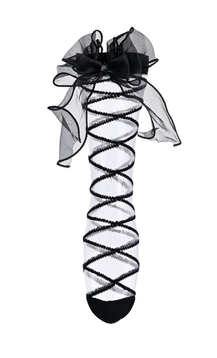 kids atelier mimi tutu Tulle Tie Wrap Heart Socks