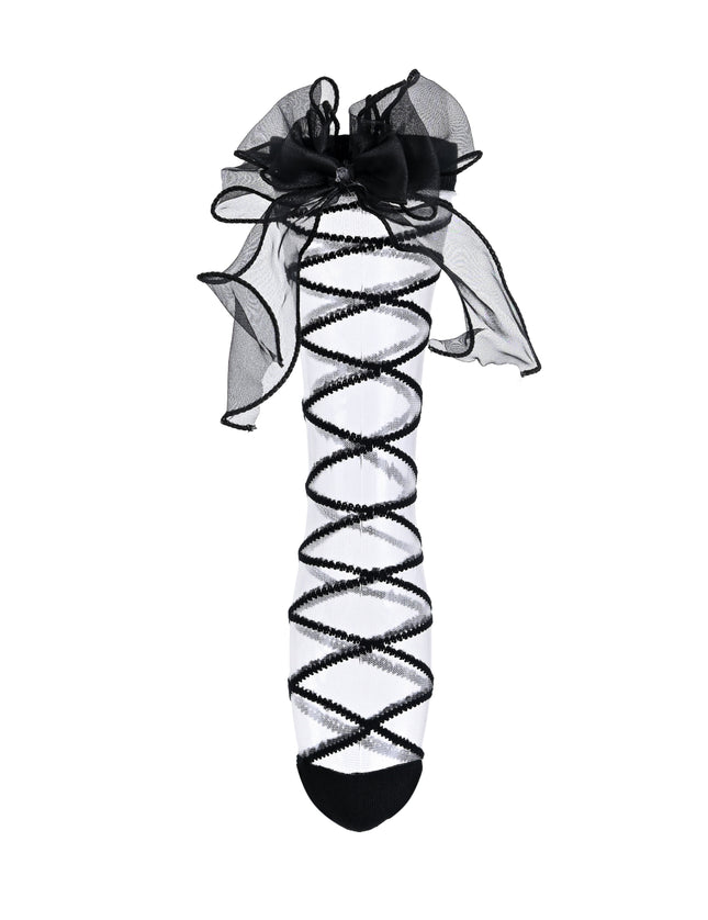kids atelier mimi tutu Tulle Tie Wrap Heart Socks