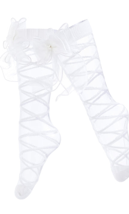 kids atelier mimi tutu Tulle Tie Wrap Heart Socks