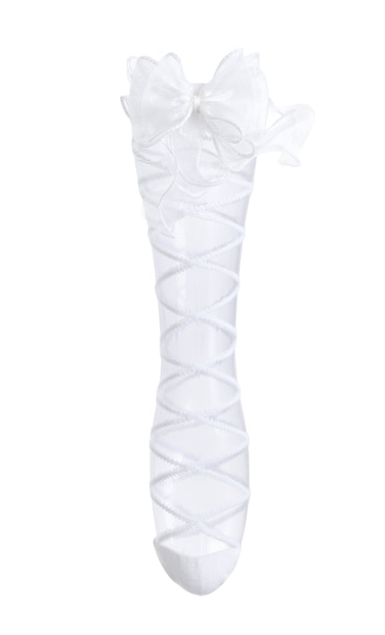kids atelier mimi tutu Tulle Tie Wrap Heart Socks
