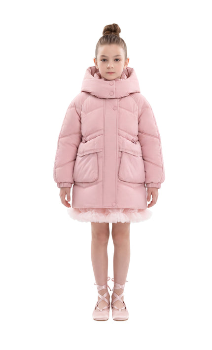 kids atelier mimi tutu Light Pink Puffer Jacket